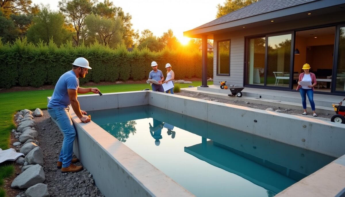 Piscine en béton : guide essentiel des étapes pour un projet réussi